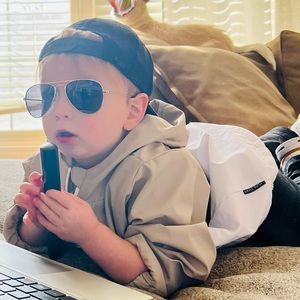 Little Bipsy quarter zip wind breaker 2T-3T